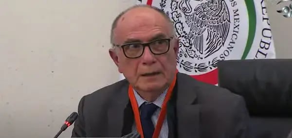 Agustín Díaz Lastra, nuevo presidente de la CNH durante su comparecencia en la Comisión de Energía del Senado (Imagen: YouTube).