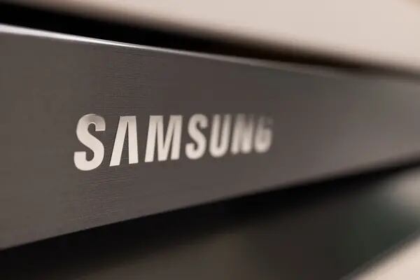 Logo da gigante da tecnologia Samsung
