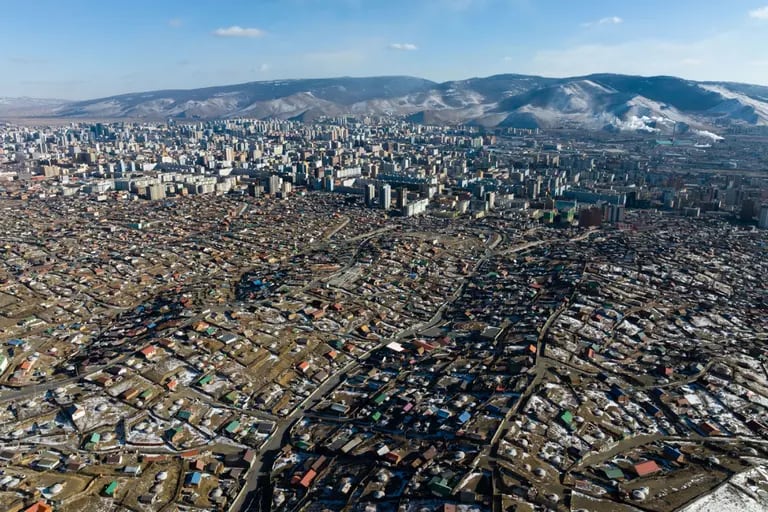 La capital de Mongolia, Ulán Bator, en marzo. Fotógrafo: SeongJoon Cho/Bloombergdfd