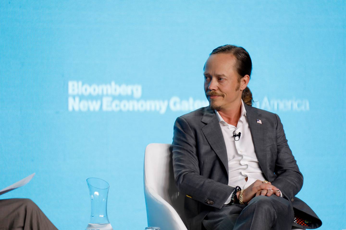 El fundador de la Bitcoin Foundation en Bloomberg's New Economy Gateway en Panamá.