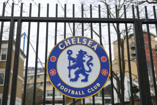 A sign on a gate at Stamford Bridge stadium, the home ground of Chelsea Football Club, owned by Russian billionaire Roman Abramovich, in London, U.K., on Wednesday, March, 2, 2022. Abramovich is selling his London properties, according to British MP Chris Bryant, and a Swiss billionaire said hes been approached about buying Chelsea Football Club. Photographer: Hollie Adams/Bloomberg