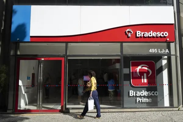Agência do Bradesco: segundo maior banco do país busca melhora de resultados (Foto: Lucas Landau/Bloomberg)