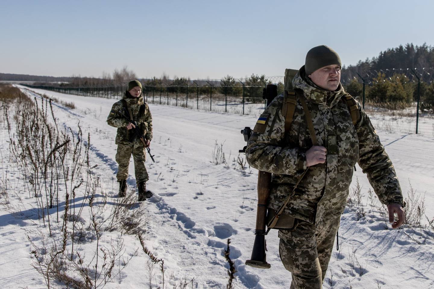 Miembros de la guardia fronteriza de Ucraniadfd