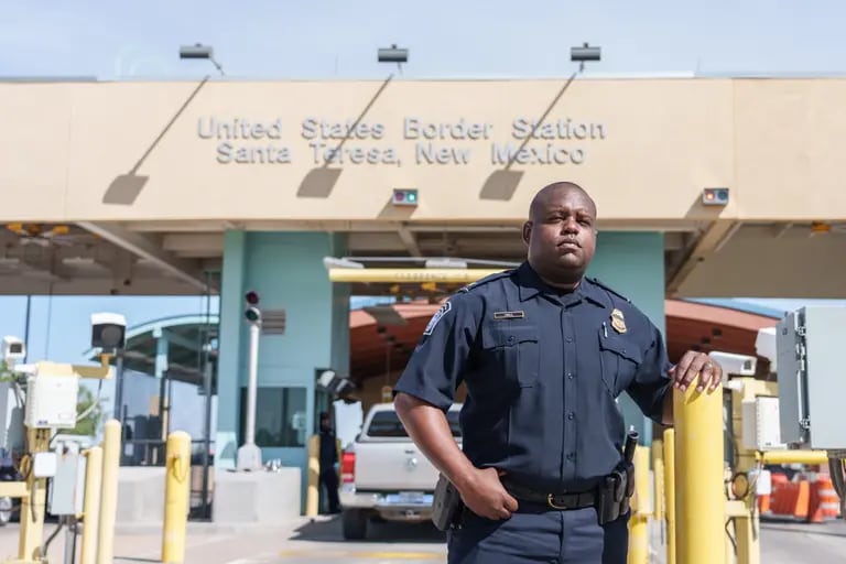 Customs and Border Protection Port Director Tony Hall poses for a portrait at the Santa Teresa Port of Entry in Santa Teresa, New Mexico on Wednesday, August 10, 2022.dfd