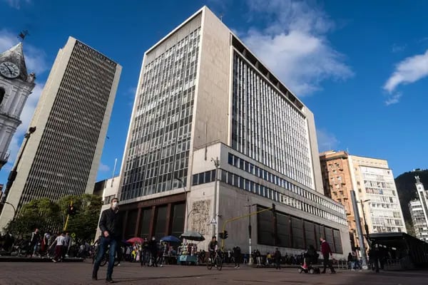 La sede del Banco Central de Colombia en Bogotá, Colombia, el jueves 28 de julio de 2022.