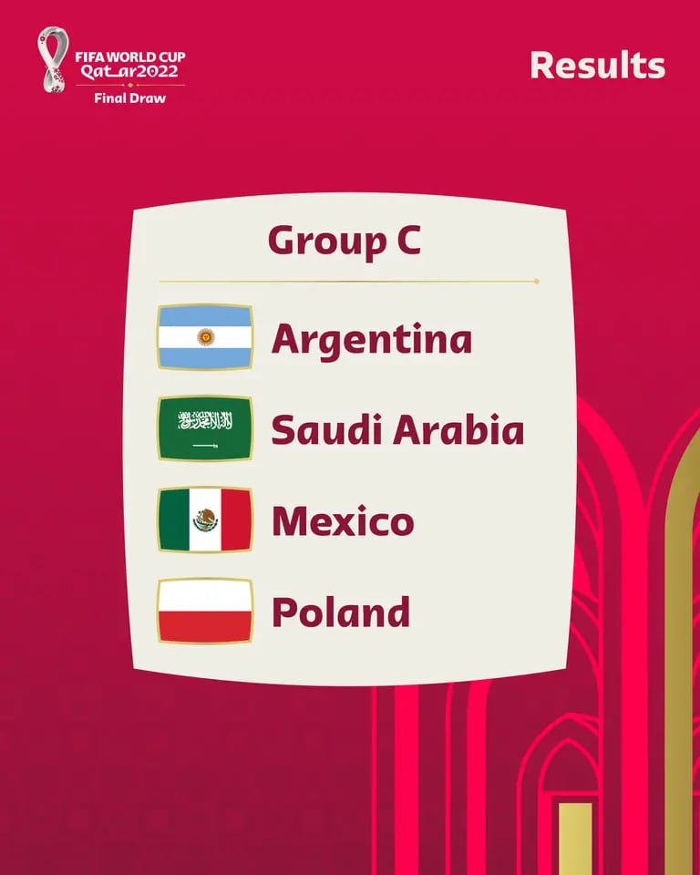 Argentina se enfrentará ante Arabia Saudita, México y Poloniadfd