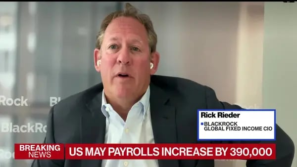 Rick Rieder, director de inversiones de renta fija global de BlackRock. Fuente: Bloomberg