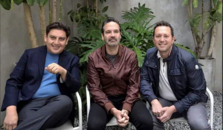 Cofundadores de Medsi, de derecha a izquierda, Pepe Cabrera, COO; Pablo de Cote, Executive Chairman; Manuel Villalvazo, CEOdfd