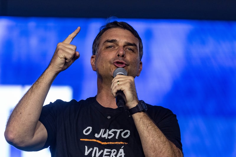 Flávio Bolsonaro. Fotógrafo: Victor Moriyama/Bloomberg. Flávio Bolsonaro. Fotógrafo: Victor Moriyama/Bloomberg.