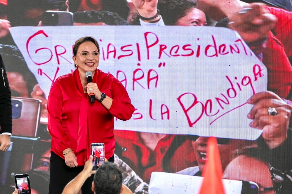 La presidenta de Honduras, Xiomara Castro, el 17 de diciembre de 2025. La presidenta de Honduras, Xiomara Castro, el 17 de diciembre de 2025.