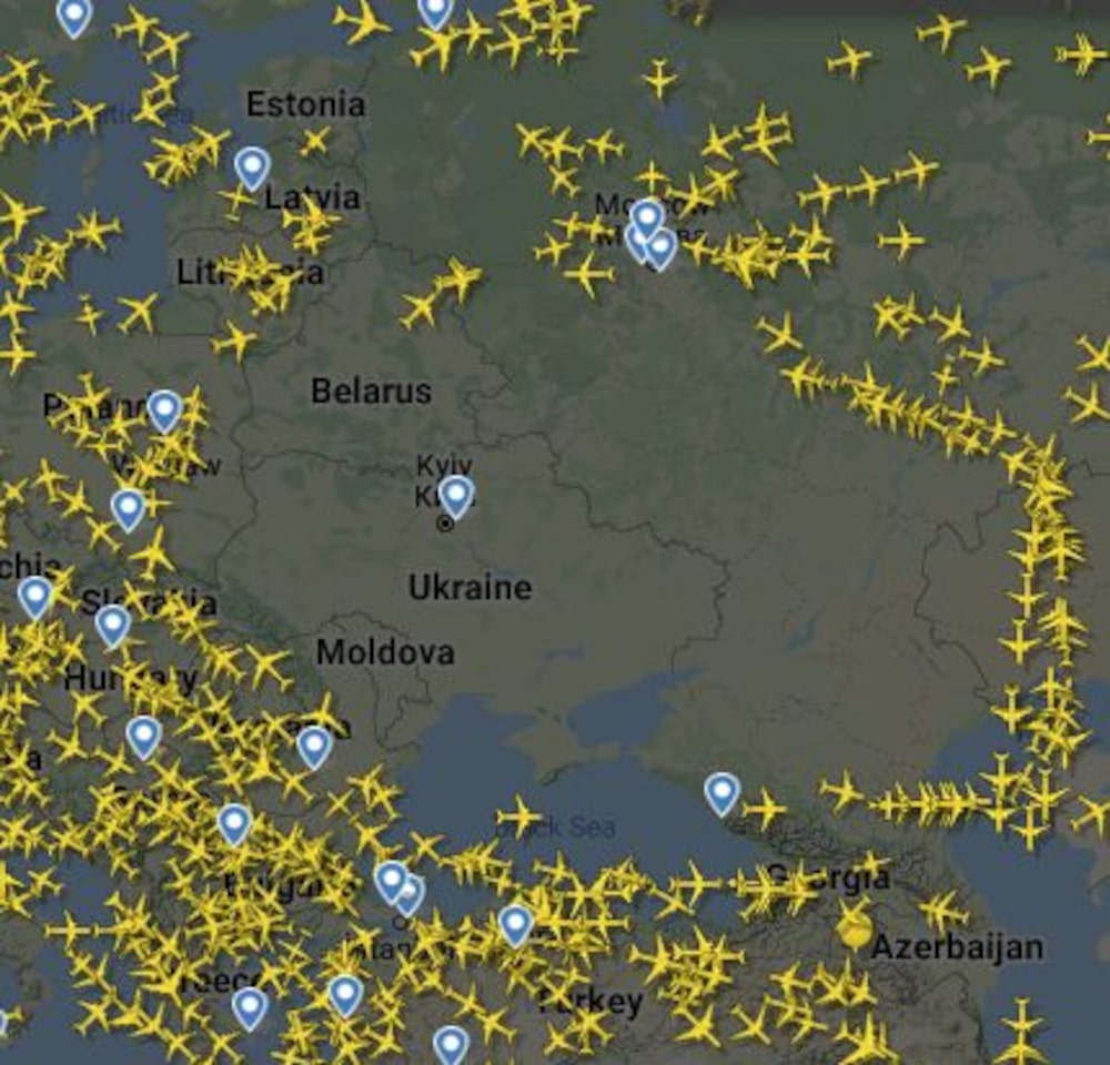 Las aerolíneas evitan una franja del espacio aéreo en torno a Ucrania Las aerolíneas evitan una franja del espacio aéreo en torno a Ucrania