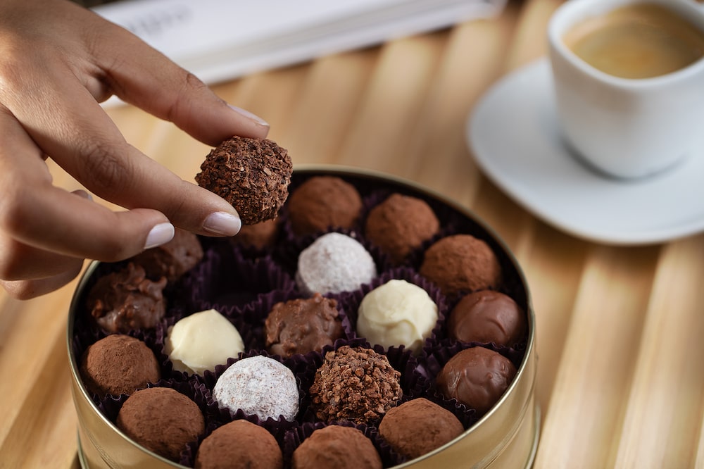 Bombons finos da Chocolat Du Jour Bombons finos da Chocolat Du Jour