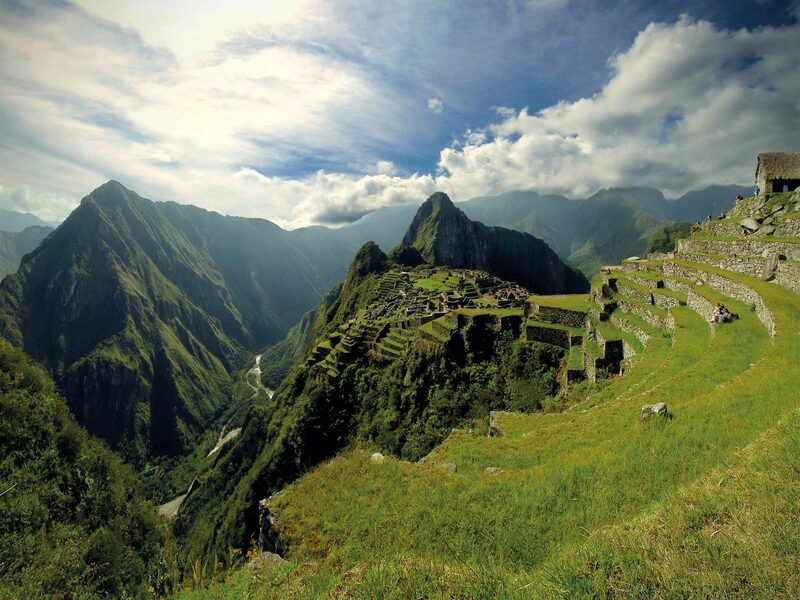Una panorámica de Machu Picchu. Una panorámica de Machu Picchu.