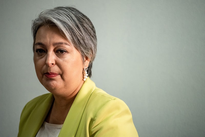 En la imagen, la candidata Jeannette Jara. Fotógrafo: Cristóbal Olivares/Bloomberg. En la imagen, la candidata Jeannette Jara. Fotógrafo: Cristóbal Olivares/Bloomberg.