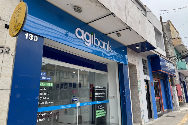 Agência da fintech Agibank, em São Paulo Agência da fintech Agibank, em São Paulo