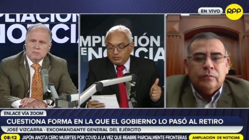 Ministro de Defensa de Perú evalúa renunciar tras denuncia de excomandante del Ejército. Ministro de Defensa de Perú evalúa renunciar tras denuncia de excomandante del Ejército.