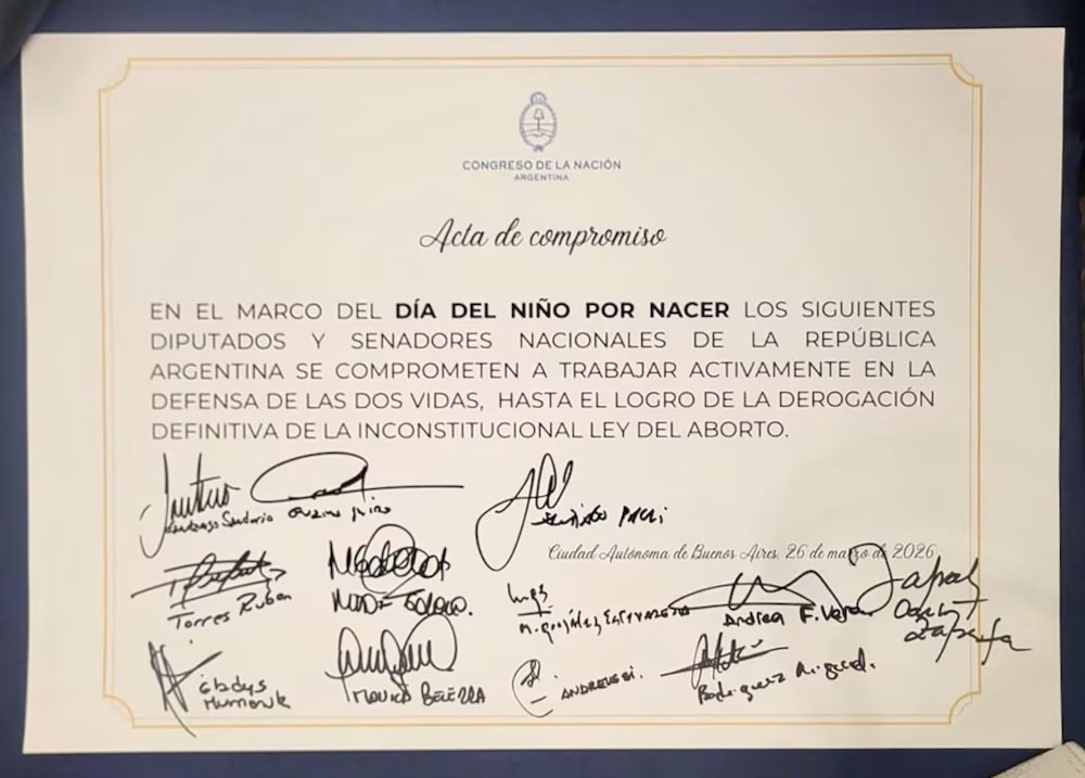 Parlamentarios libertarios se comprometen a derogar la Ley 27.610 de Interrupción Voluntaria del Embarazo (IVE) en Argentina en marzo de 2026 Parlamentarios libertarios se comprometen a derogar la Ley 27.610 de Interrupción Voluntaria del Embarazo (IVE) en Argentina en marzo de 2026