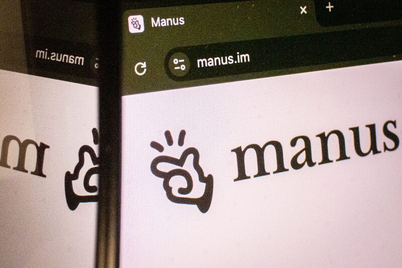 El logotipo de Manus dispuesto en un ordenador portátil en Hong Kong, China, el lunes 14 de marzo de 2025. El logotipo de Manus dispuesto en un ordenador portátil en Hong Kong, China, el lunes 14 de marzo de 2025.