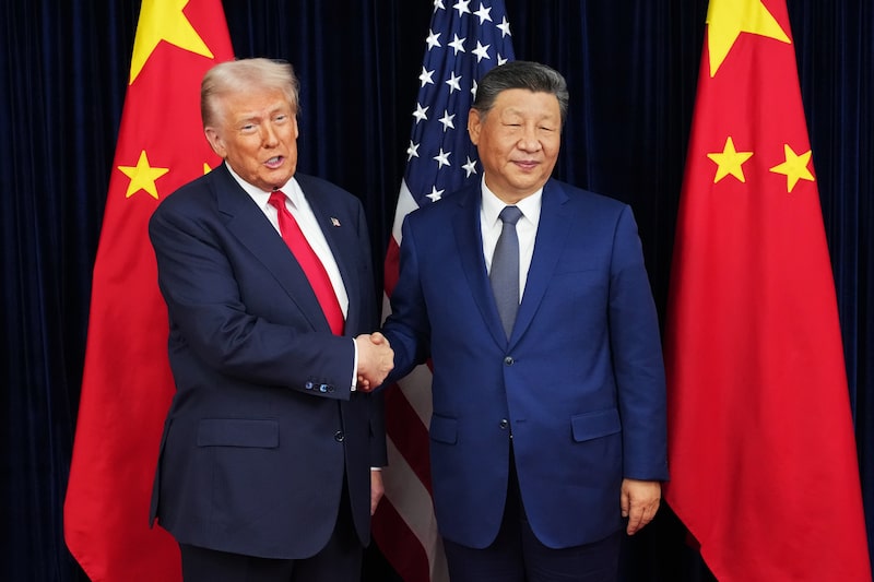 US President Donald Trump meets Xi Jinping in Busan, South Korea in October 2025. US President Donald Trump meets Xi Jinping in Busan, South Korea in October 2025.
