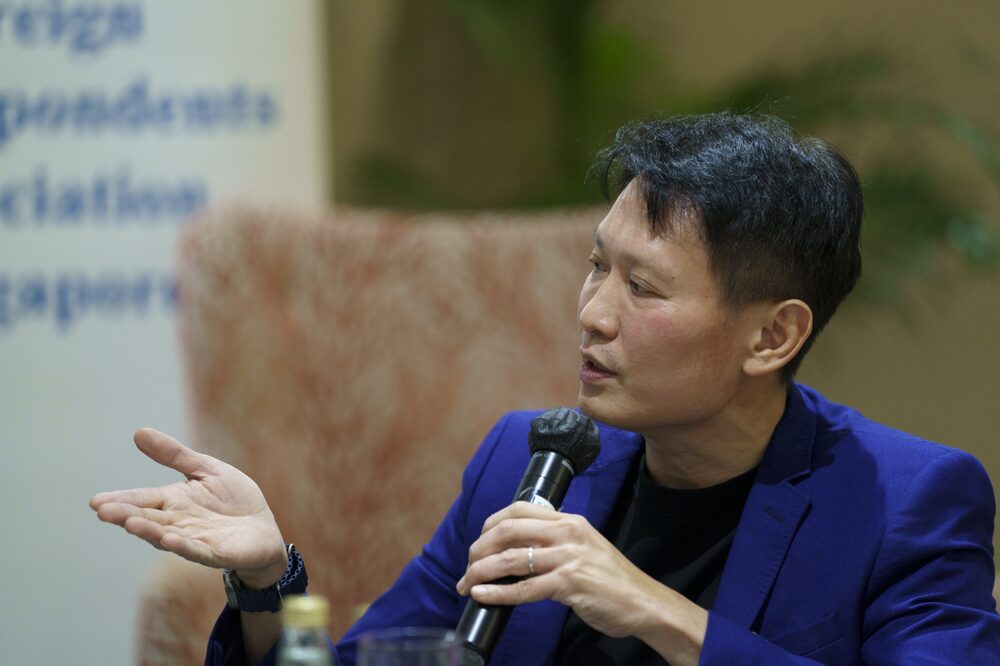 Richard Teng, CEO de Binance Holdings, habla durante un acto organizado por la Asociación de Corresponsales Extranjeros en Singapur en septiembre.Fotógrafo: Ore Huiying/Bloomberg Richard Teng, CEO de Binance Holdings, habla durante un acto organizado por la Asociación de Corresponsales Extranjeros en Singapur en septiembre.Fotógrafo: Ore Huiying/Bloomberg