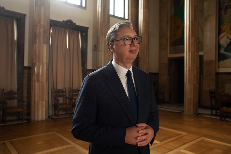 Aleksandar Vučić, presidente de Serbia, durante un acto oficial. Aleksandar Vučić, presidente de Serbia, durante un acto oficial.
