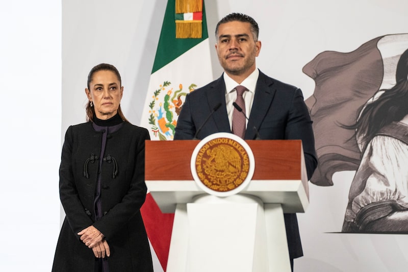 La presidenta Claudia Sheinbaum y el secretario de Seguridad, Omar García Harfuch. La presidenta Claudia Sheinbaum y el secretario de Seguridad, Omar García Harfuch.
