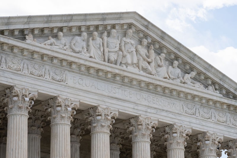 La Corte Suprema de EE. UU. en Washington, DC, EE.UU. La Corte Suprema de EE. UU. en Washington, DC, EE.UU.