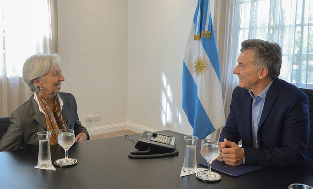 Macri y Lagarde, protagonistas del acuerdo Stand By Macri y Lagarde, protagonistas del acuerdo Stand By