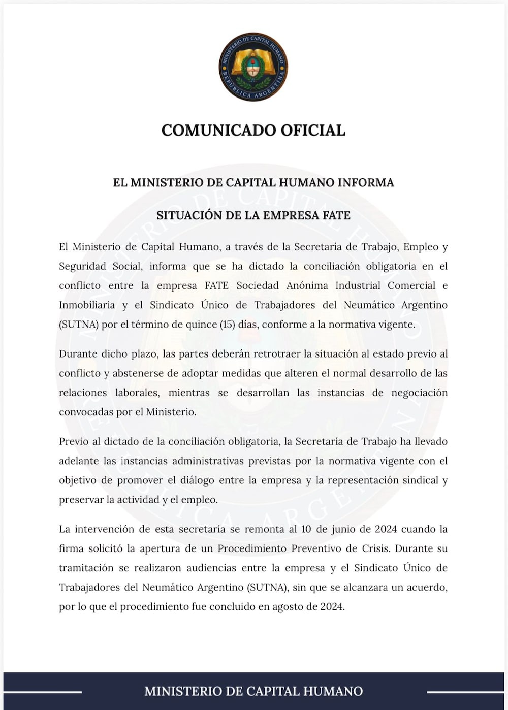 Conciliación Obligatoria Conciliación Obligatoria