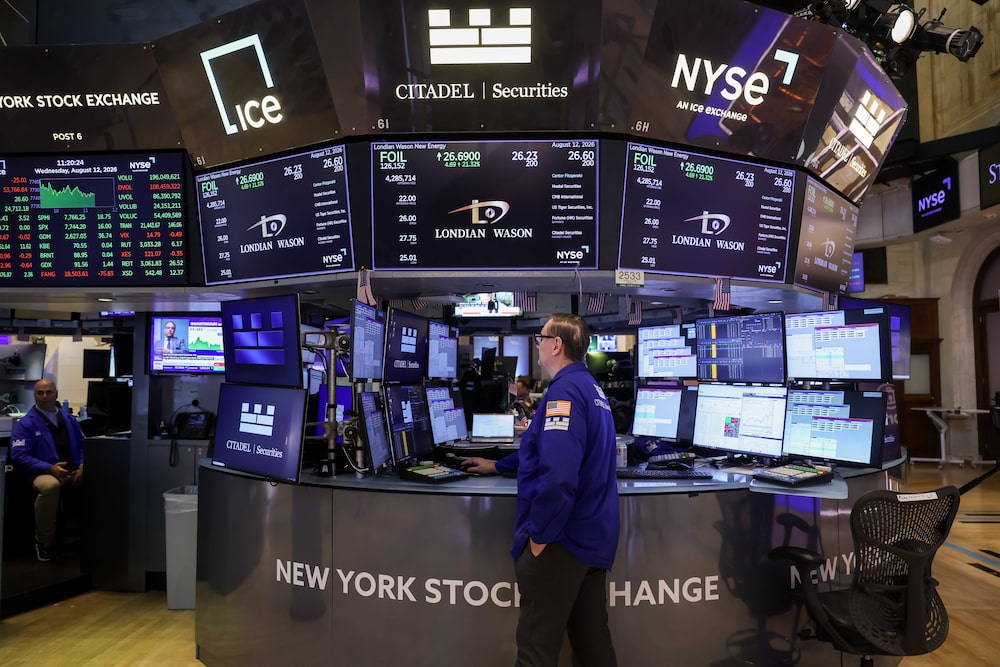 Londian Wason New Energy Tech Inc. signage during the company's initial public offering (IPO) on the floor of the New York Stock Exchange (NYSE) in New York, US, on Wednesday, Aug. 12, 2026. Londian Wason priced its initial public offering of approximately 4.3 million American depositary shares at $22 each, for a total of $94.3 million in gross proceeds. Photographer: Michael Nagle/Bloomberg Londian Wason New Energy Tech Inc. signage during the company's initial public offering (IPO) on the floor of the New York Stock Exchange (NYSE) in New York, US, on Wednesday, Aug. 12, 2026. Londian Wason priced its initial public offering of approximately 4.3 million American depositary shares at $22 each, for a total of $94.3 million in gross proceeds. Photographer: Michael Nagle/Bloomberg