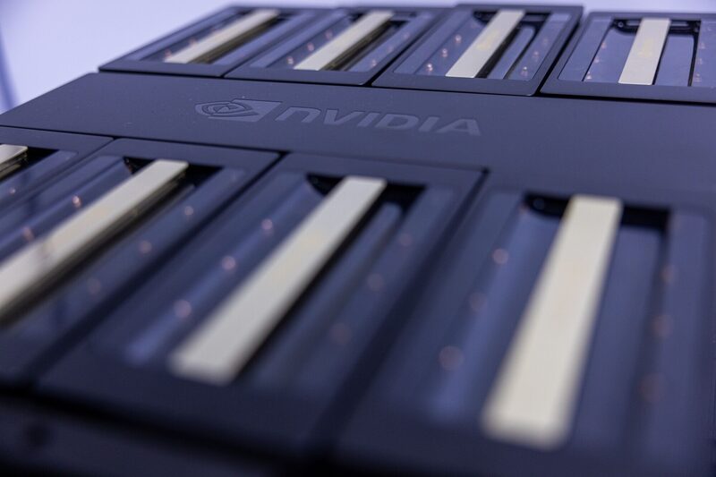 Un servidor de GPU Nvidia Cop. HGX B100 en Taipei, Taiwán, el miércoles 5 de junio de 2024. Un servidor de GPU Nvidia Cop. HGX B100 en Taipei, Taiwán, el miércoles 5 de junio de 2024.