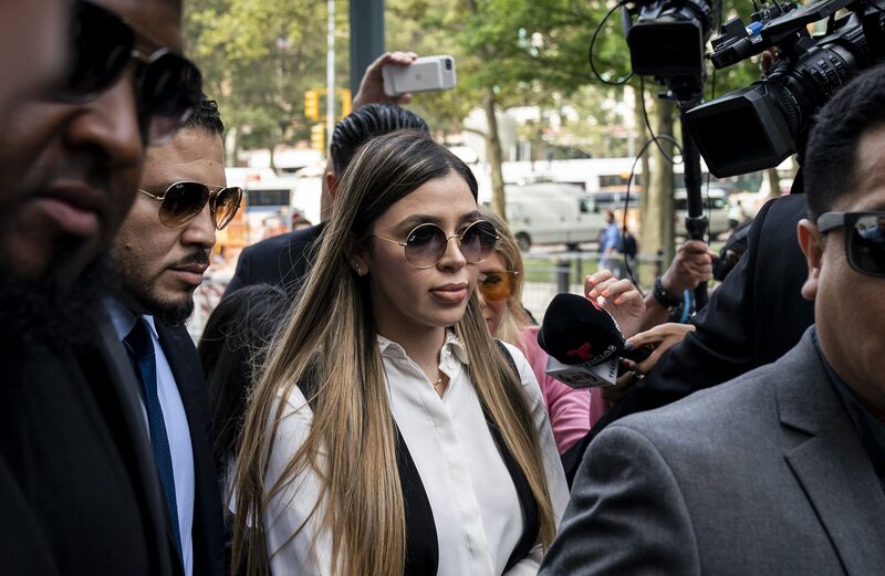 Emma Coronel Aispuro, cuando llegó a la corte federal de Nueva York el 17 de julio de 2019. Emma Coronel Aispuro, cuando llegó a la corte federal de Nueva York el 17 de julio de 2019.