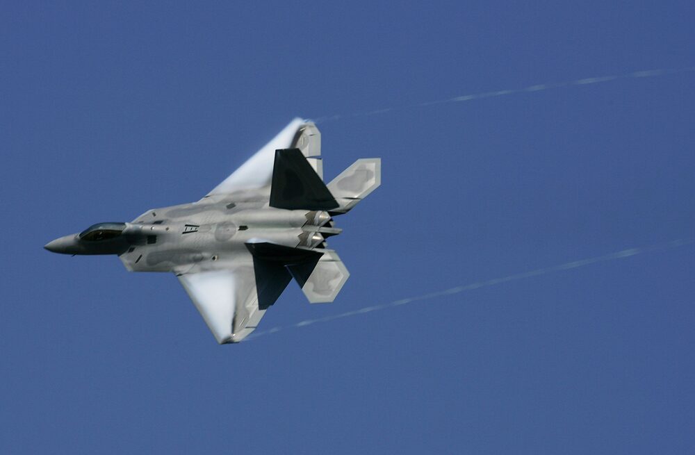 Imagen de un jet F-22 de EE.UU. Imagen de un jet F-22 de EE.UU.