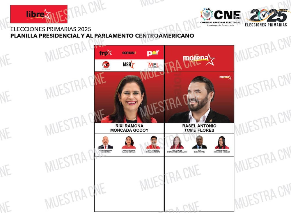 Papeleta Partido Libre. Papeleta Partido Libre.