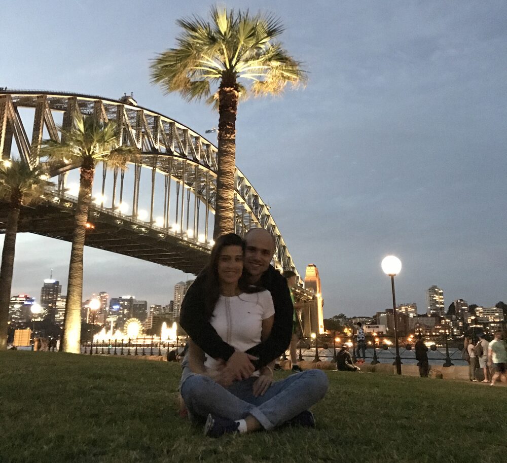 Admar Correa e a esposa Milene Correa, durante o ano sabático Admar Correa e a esposa Milene Correa, durante o ano sabático