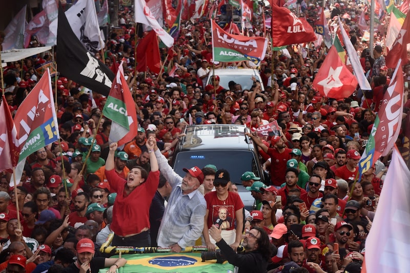 Lula teria 57% dos votos nordestinos em um eventual segundo turno neste ano, segundo pesquisa Quaest divulgada na semana passada (Foto: Maira Erlich/AFP/Getty Images) Lula teria 57% dos votos nordestinos em um eventual segundo turno neste ano, segundo pesquisa Quaest divulgada na semana passada (Foto: Maira Erlich/AFP/Getty Images)