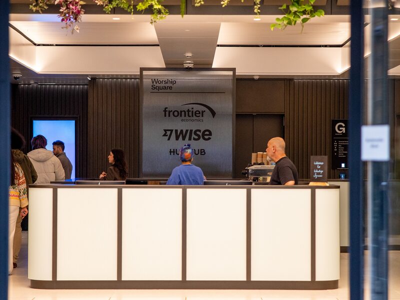 The entrance to the headquarters of Wise Plc in the Shoreditch district of London, UK, on Wednesday, March 26, 2025. The new headquarters of payments company Wise has been put up for sale by the developer behind the project, the latest sign that sellers are becoming more confident in a London office market recovery. Photographer: Betty Laura Zapata/Bloomberg The entrance to the headquarters of Wise Plc in the Shoreditch district of London, UK, on Wednesday, March 26, 2025. The new headquarters of payments company Wise has been put up for sale by the developer behind the project, the latest sign that sellers are becoming more confident in a London office market recovery. Photographer: Betty Laura Zapata/Bloomberg