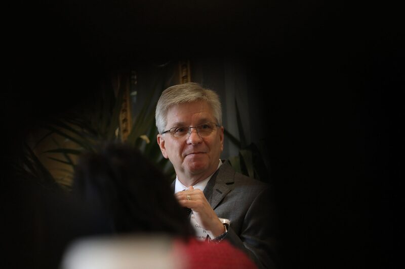 Christopher Waller, gobernador de la Reserva Federal de Estados Unidos, habla durante el evento del Centro de Estabilidad Financiera en Nueva York, Estados Unidos, el viernes 19 de noviembre de 2021. Christopher Waller, gobernador de la Reserva Federal de Estados Unidos, habla durante el evento del Centro de Estabilidad Financiera en Nueva York, Estados Unidos, el viernes 19 de noviembre de 2021.
