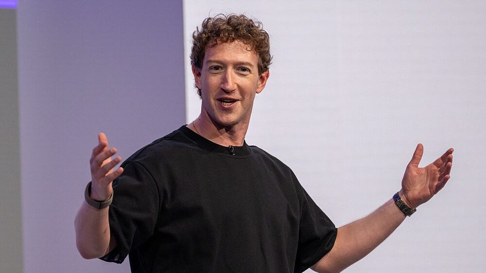 Mark Zuckerberg, chief executive officer of Meta Platforms Inc., during the Meta Connect event in Menlo Park, California, US, on Wednesday, Sept. 17, 2025. Meta Platforms, seeking to turn its burgeoning smart glasses into a must-have product unveiled its first version with a built-in screen. Photographer: David Paul Morris/Bloomberg via Getty Images Mark Zuckerberg, chief executive officer of Meta Platforms Inc., during the Meta Connect event in Menlo Park, California, US, on Wednesday, Sept. 17, 2025. Meta Platforms, seeking to turn its burgeoning smart glasses into a must-have product unveiled its first version with a built-in screen. Photographer: David Paul Morris/Bloomberg via Getty Images