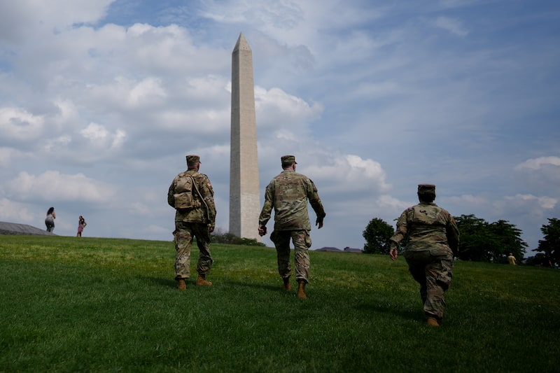 Desfile militar en Washington. Desfile militar en Washington.