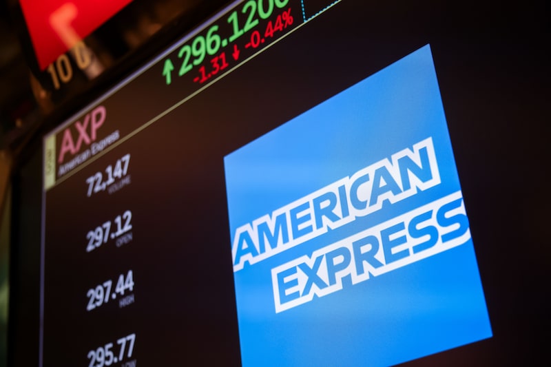 American Express branding. American Express branding.