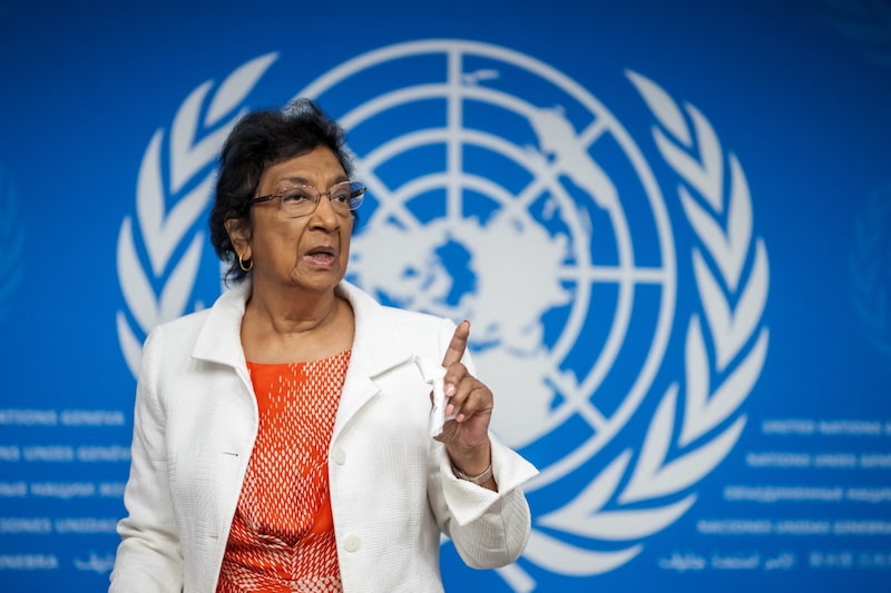 Pillay, de 85 anos, atuou como juíza na África do Sul, no Tribunal Penal Internacional para Ruanda e no Tribunal Penal Internacional (Foto: Fabrice Coffrini/AFP/Getty Images) Pillay, de 85 anos, atuou como juíza na África do Sul, no Tribunal Penal Internacional para Ruanda e no Tribunal Penal Internacional (Foto: Fabrice Coffrini/AFP/Getty Images)