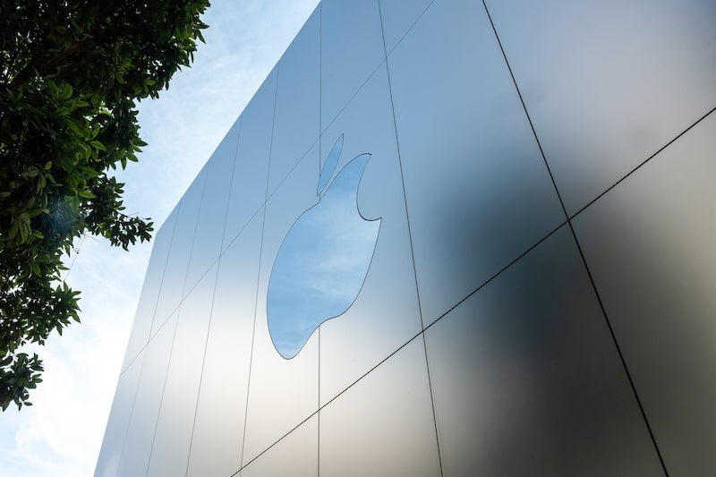 Una tienda Apple en San Francisco. Una tienda Apple en San Francisco.