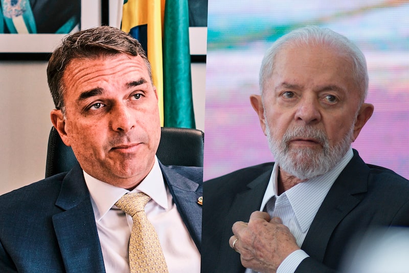Luiz Inácio Lula da Silva / Flávio Bolsonaro.
Fotos: Andressa Anholete/Bloomberg e Gustavo Minas/Bloomberg Luiz Inácio Lula da Silva / Flávio Bolsonaro.
Fotos: Andressa Anholete/Bloomberg e Gustavo Minas/Bloomberg