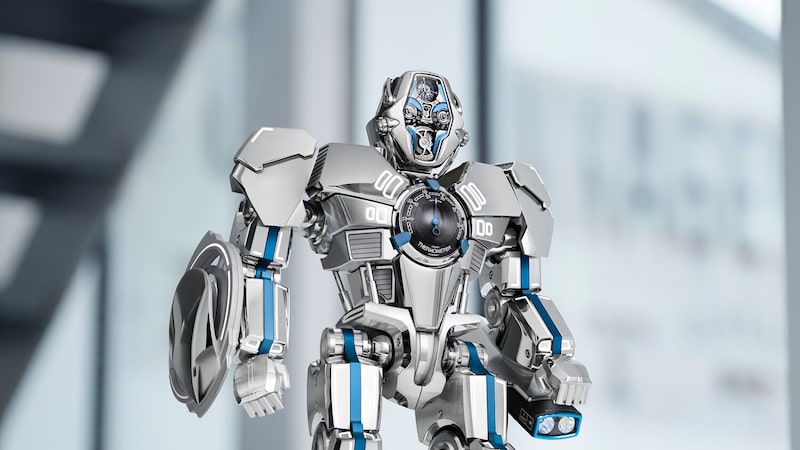 Marca suíça cria relógio de titânio de US$ 351 mil que se transforma em ‘robô’ Marca suíça cria relógio de titânio de US$ 351 mil que se transforma em ‘robô’