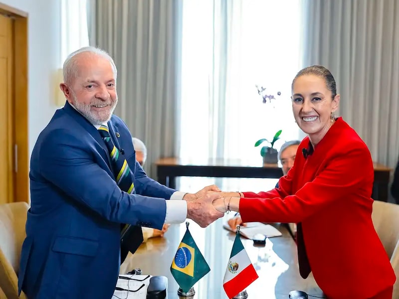 Luiz Inácio Lula da Silva e Claudia Sheinbaum Luiz Inácio Lula da Silva e Claudia Sheinbaum