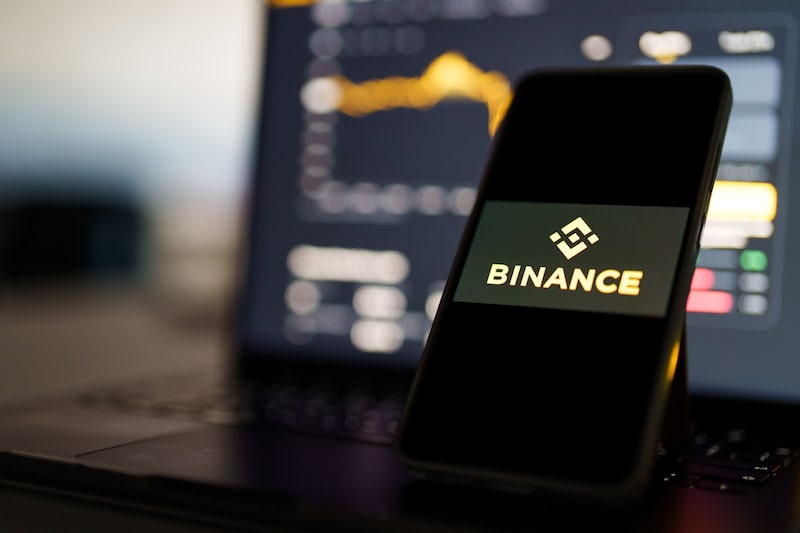 Marca de Binance. Marca de Binance.