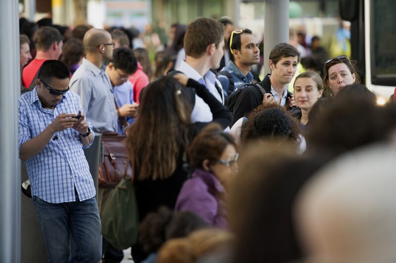 Peatones en San Francisco Peatones en San Francisco