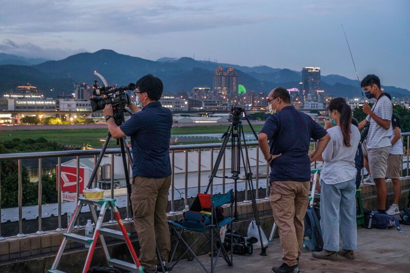 Imagen del aeropuerto de Taipei mientras se espera la llegada de Nancy Pelosi Imagen del aeropuerto de Taipei mientras se espera la llegada de Nancy Pelosi