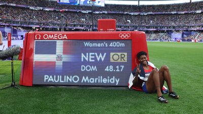 La dominicana Marileidy Paulino bate récord olímpico y gana los 400 metros en París La dominicana Marileidy Paulino bate récord olímpico y gana los 400 metros en París